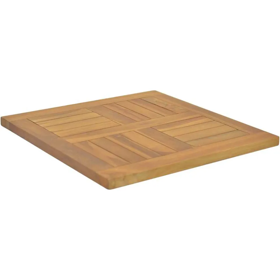 vidaXL Tafelblad vierkant 50x50x2,5 cm massief teakhout Bruin