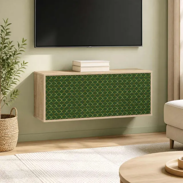 vidaXL Wandgemonteerd tv-meubel GELEEN 102 x 33 x 40 cm Sonoma Eiken, foto 2