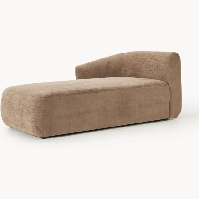 Westwing Collection Hoekmodule ottomaan Sofia Bruin
