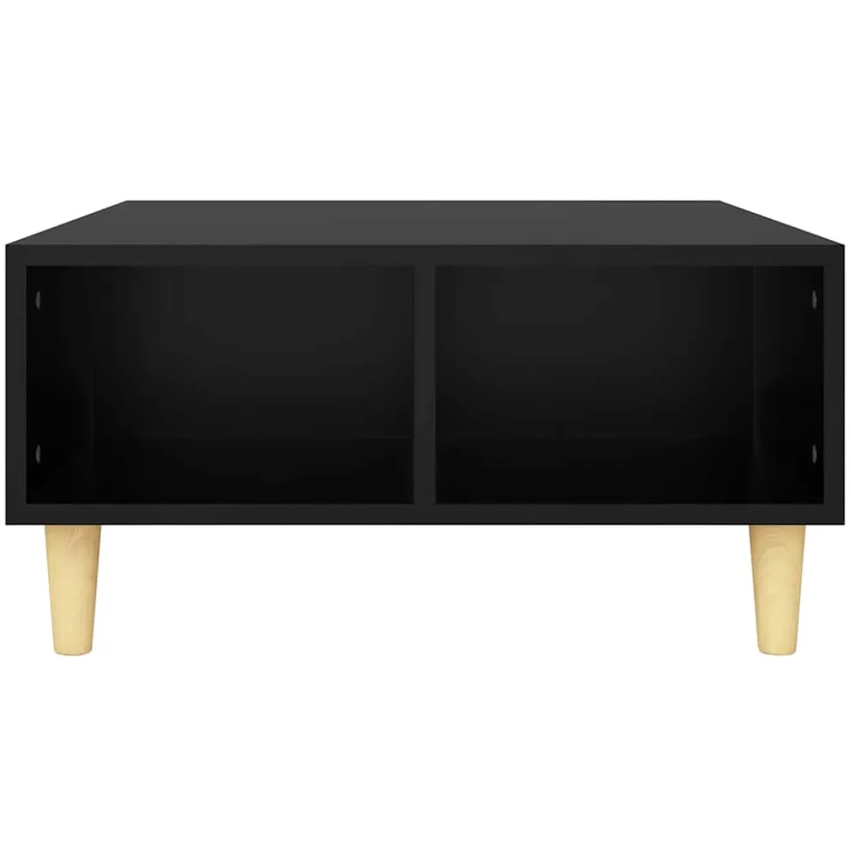 vidaXL Salontafel 60x60x30 cm bewerkt hout zwart