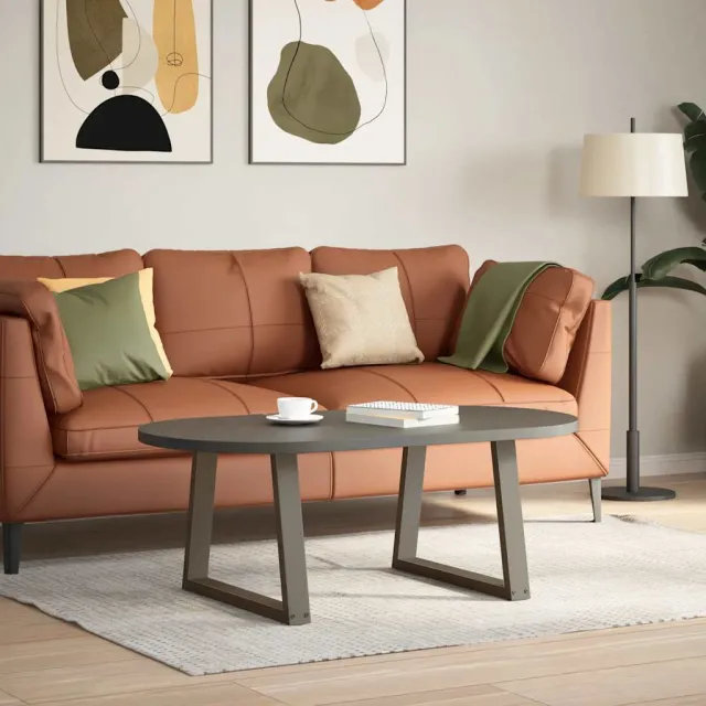 vidaXL Salontafelpoten 2 st V-vormig 50x(42-43,3) cm staal naturel Bruin
