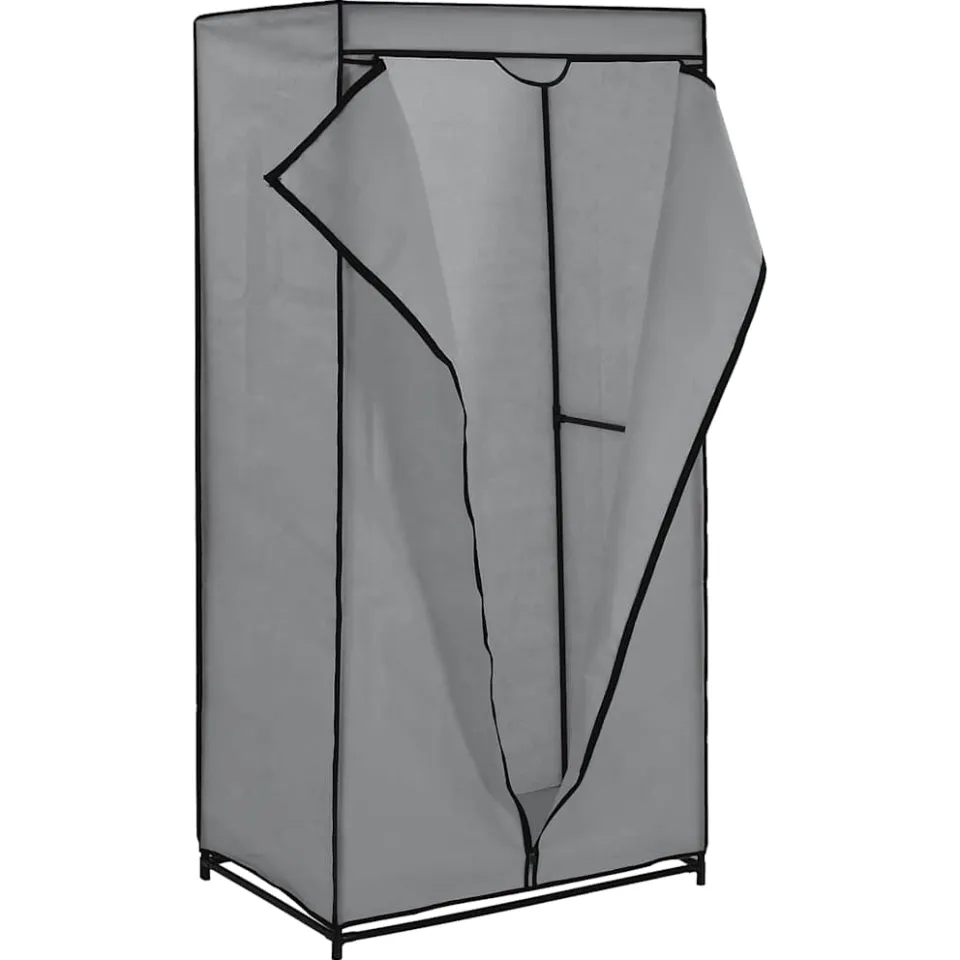 vidaXL Kledingkasten 2 st 75x50x160 cm grijs, foto 4
