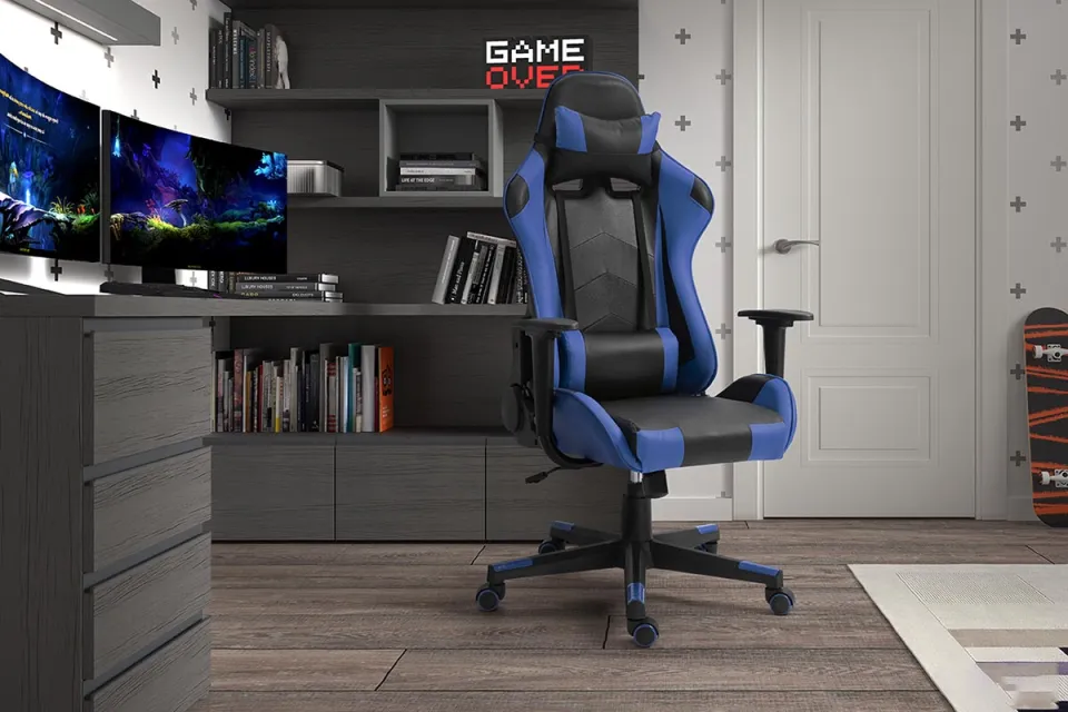Gamingstoel Victor blauw, foto 7
