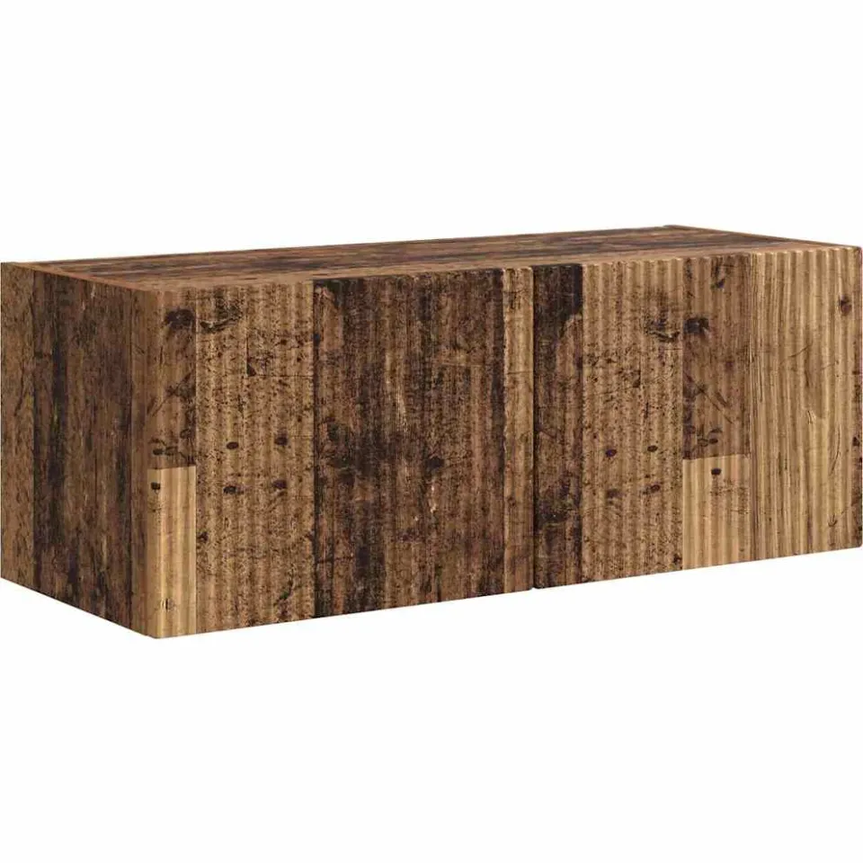 vidaXL TV Wandkast 78,5 x 30 x 29,5 cm Oud hout Bewerkt hout bruin, foto 3