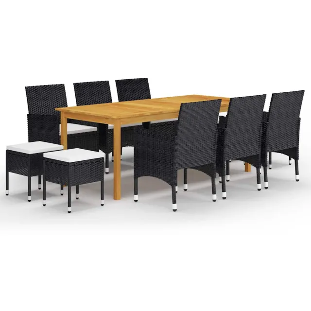 vidaXL 11-delige Tuinset zwart, foto 2