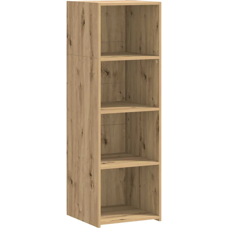 vidaXL Hoge kast Artisanaal eiken 40 x 41 x 124 cm Bewerkt hout, foto 2