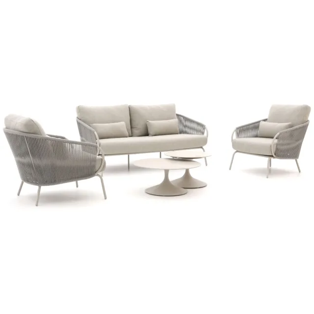 Suns Dolce/Nova stoel-bank loungeset 5-delig Taupe