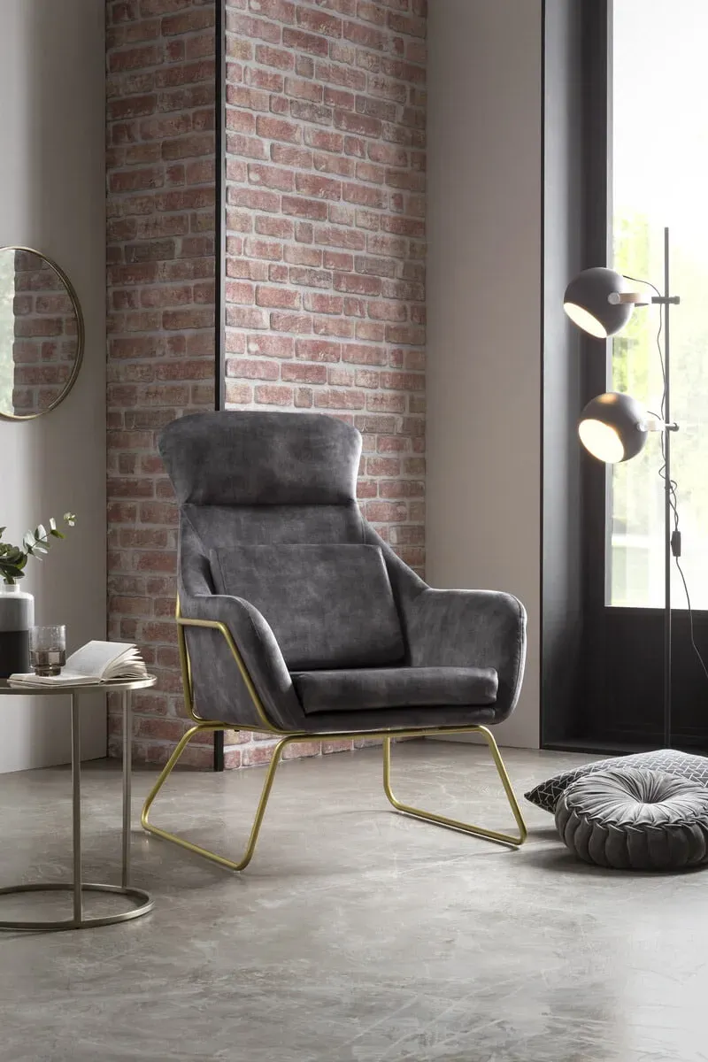 Fauteuil Adriana grijs, foto 6