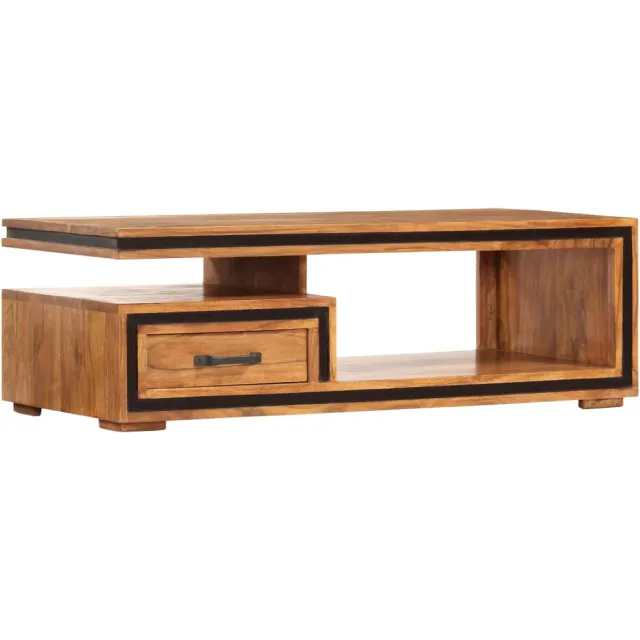 vidaXL Salontafel 100x45x33 cm massief acaciahout Bruin