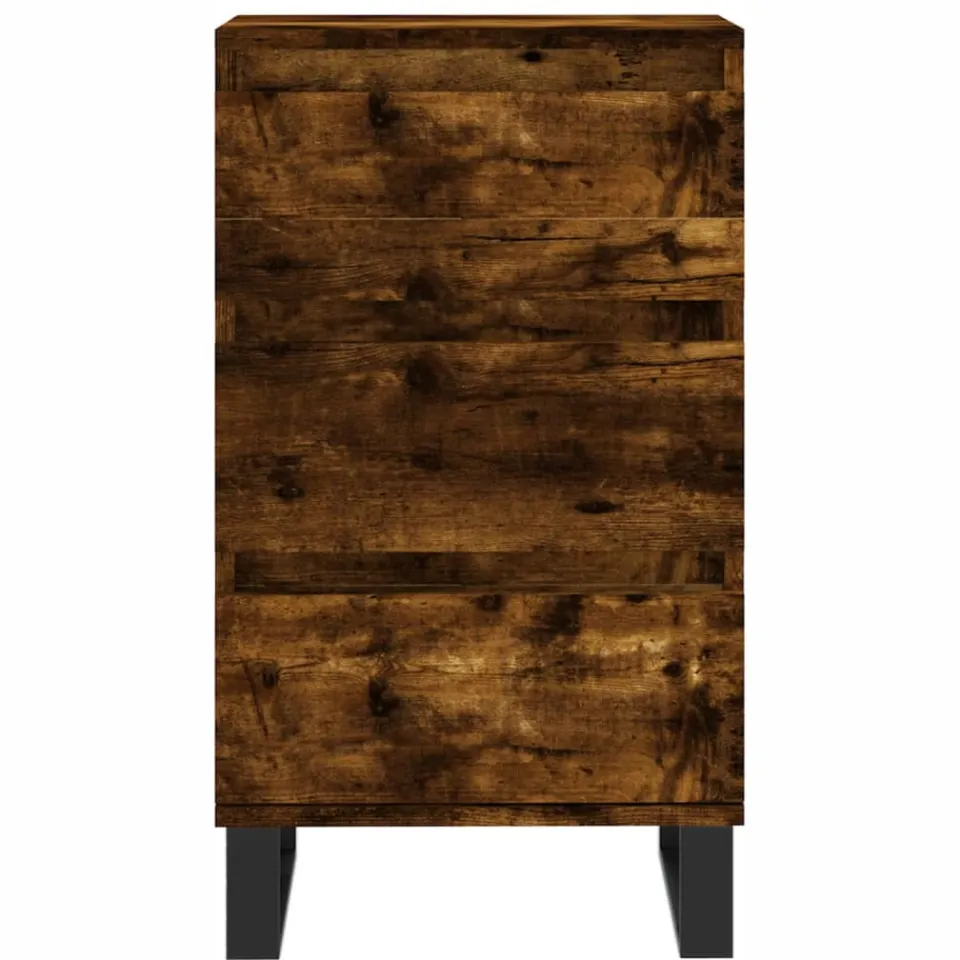 vidaXL Dressoir 40x35x70 cm bewerkt hout gerookt eikenkleurig