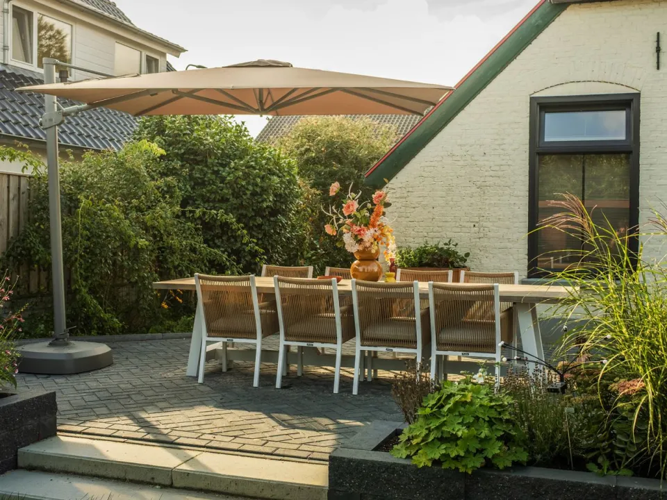 Manifesto Furniture Manifesto Rivola/Bresimo 330cm dining tuinset 9-delig, foto 4