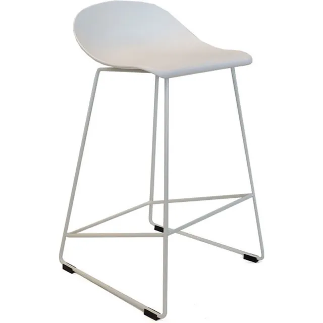 Bronx71 Livin24 Scandinavische Barkruk Ellen wit 66cm - barstoel