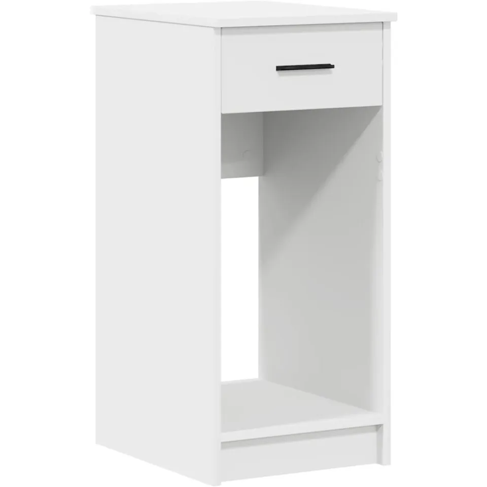 vidaXL Computertorenstandaard met lade 35x45x77 cm wit, foto 3