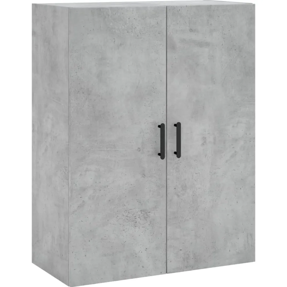 vidaXL Hangkasten 2 st 69,5x34x90 cm betongrijs grijs, foto 4