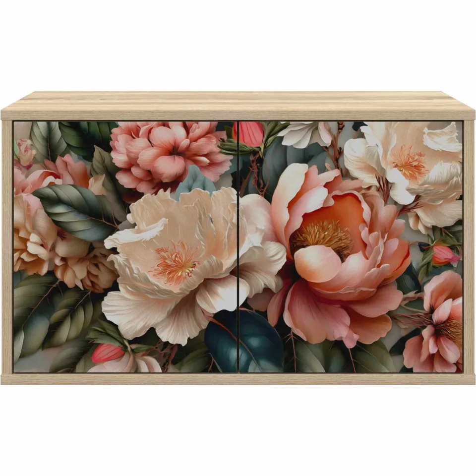 vidaXL Wandgemonteerd tv-meubel BORNE 69 x 33 x 40 cm Sonoma Eiken, foto 4
