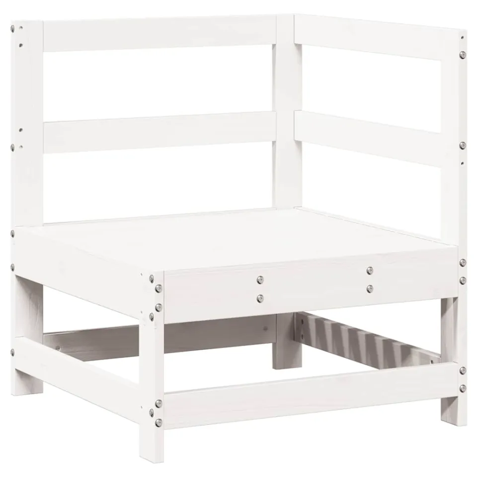 vidaXL 7-delige Loungeset massief grenenhout wit, foto 4