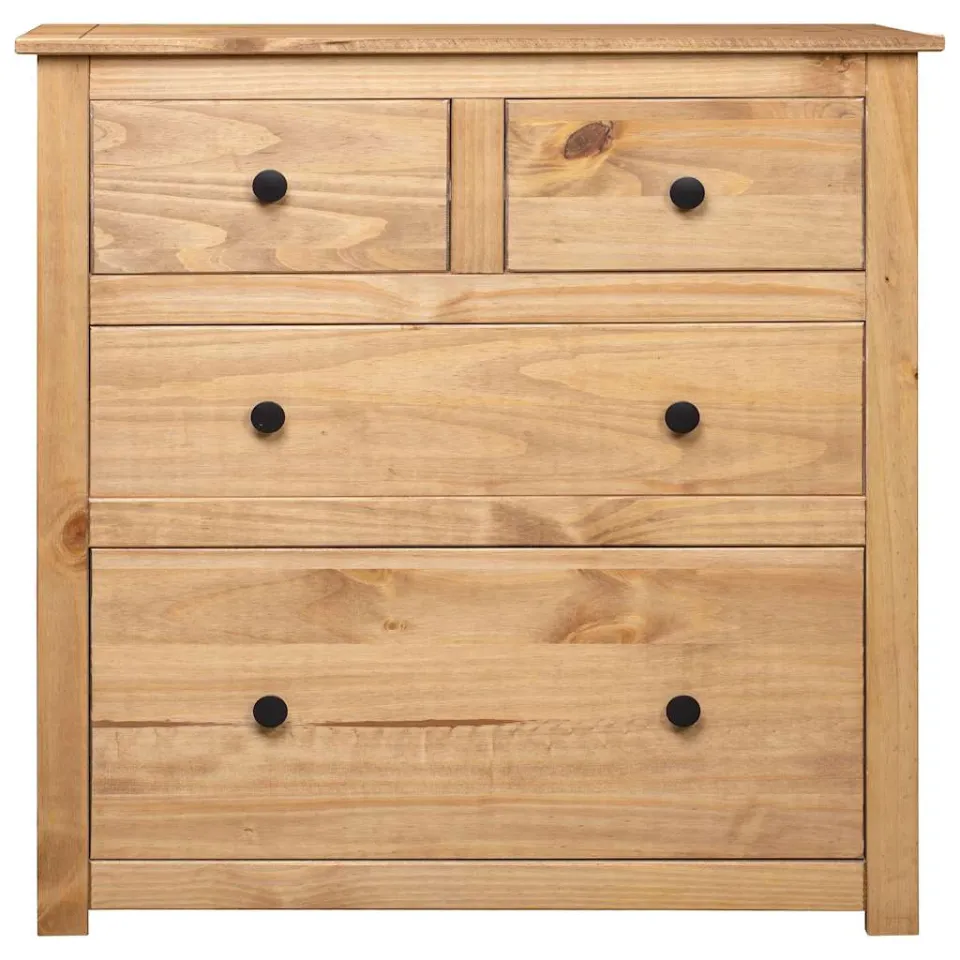 vidaXL Dressoir Panama Range 80x40x83 cm grenenhout bruin, foto 3