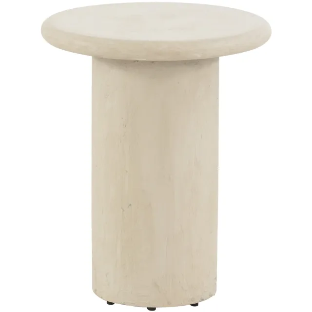 4 Seasons Outdoor Hampton lounge tuintafel rond mortex beige 45xH55 cm 4 Seasons Outdoor