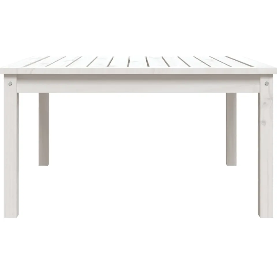 vidaXL Tuintafel 82,5x82,5x45 cm massief grenenhout wit