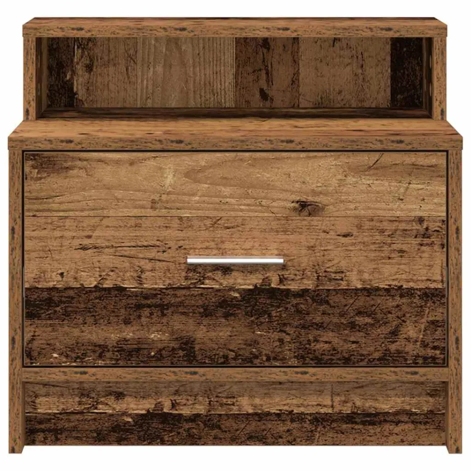 vidaXL Nachtkastjes 2 st met lade 51x31x47 cm oud houtkleurig bruin, foto 4