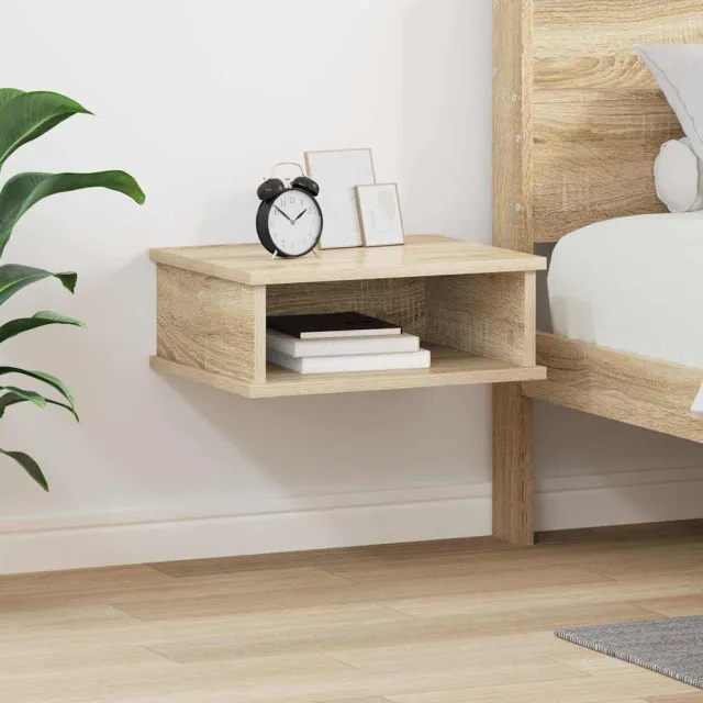 vidaXL Nachtkastje Sonoma Eiken 40 x 31 x 15 cm Bewerkt hout, foto 2