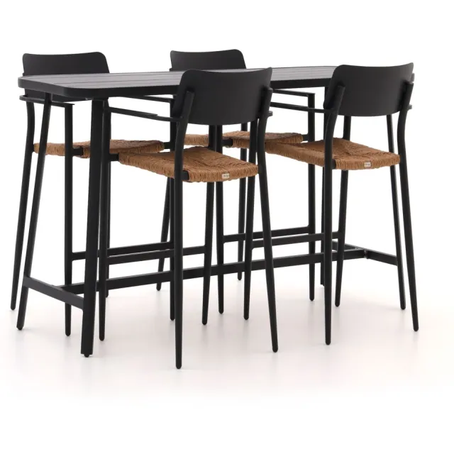Bellagio tuinmeubelen Bellagio Cino 175cm barset 5-delig stapelbaar grijs, foto 2