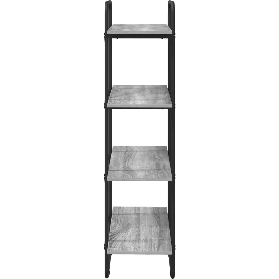 vidaXL Boekenrek 4-laags 60 x 35 x 140 cm PB Grijs Sonoma, foto 3