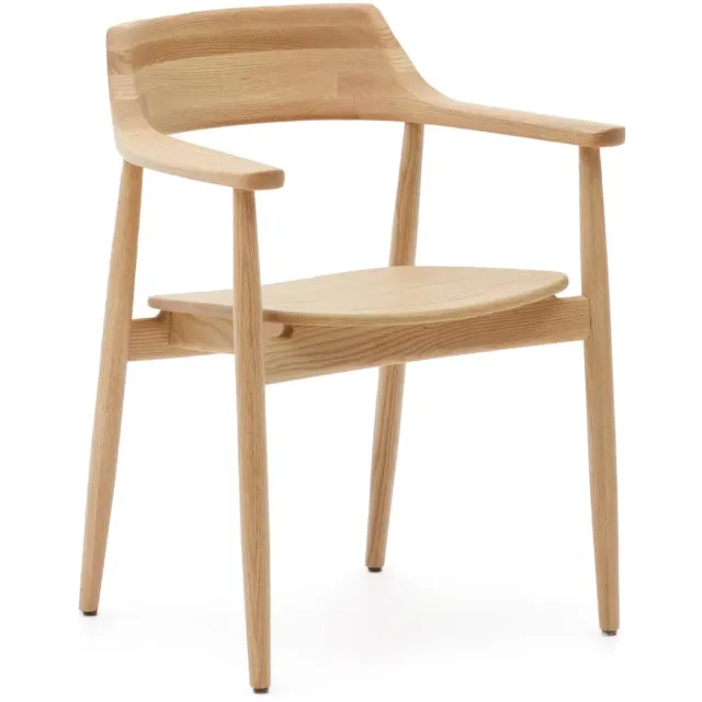 Kave Home Fondes eetkamerstoel naturel