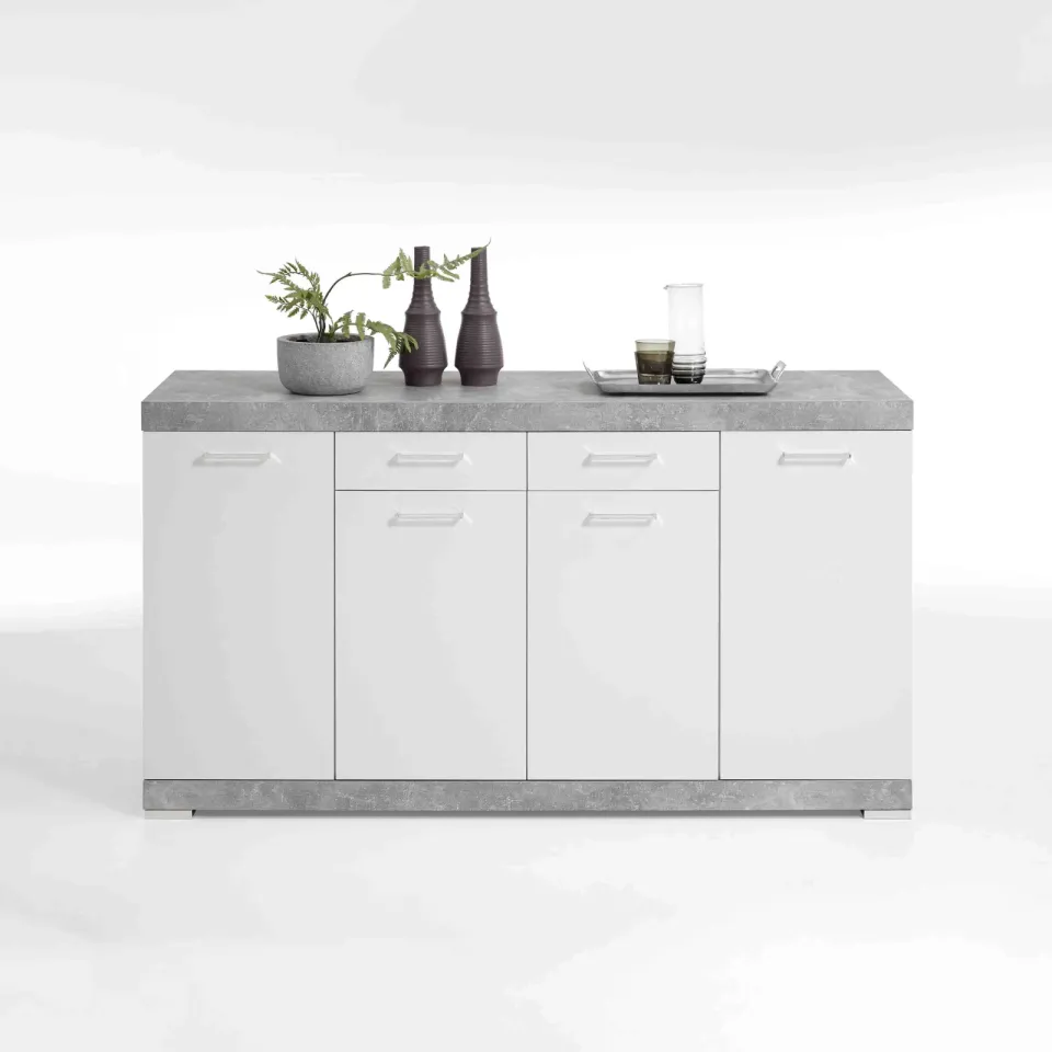 dressoir Hermes beton wit, foto 2