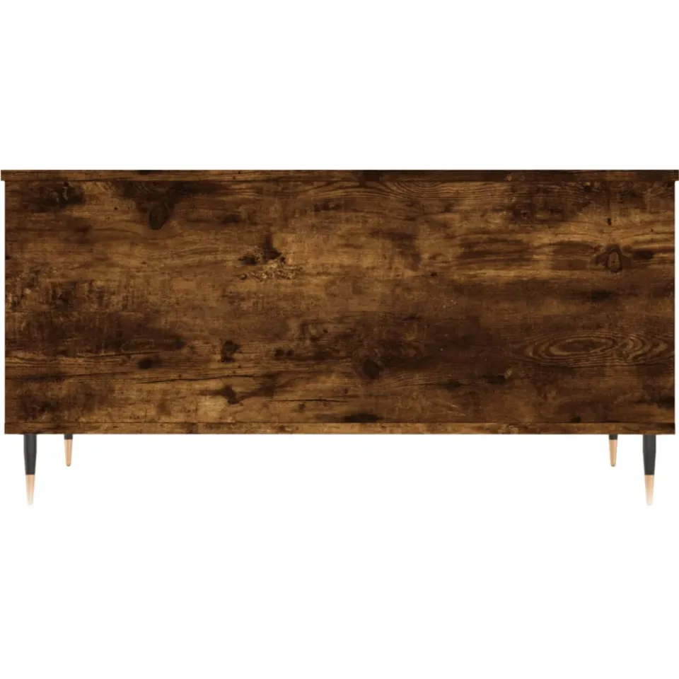 vidaXL Salontafel 90x44,5x45 cm bewerkt hout gerookt eikenkleurig, foto 4