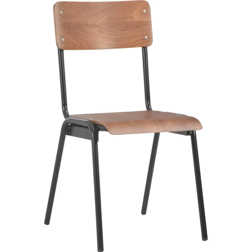 vidaXL Eetkamerstoelen 6 st multiplex bruin, foto 2