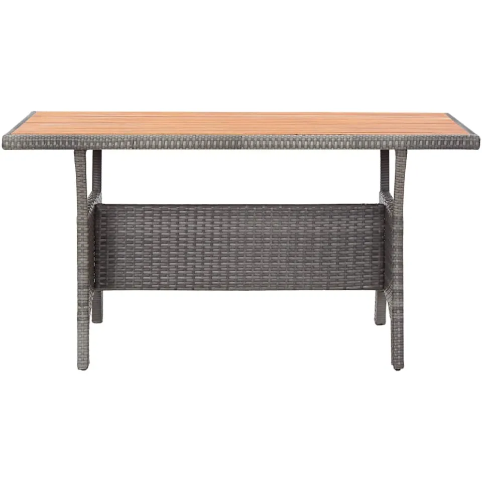 vidaXL Tuintafel 120x70x66 cm massief acaciahout grijs, foto 2