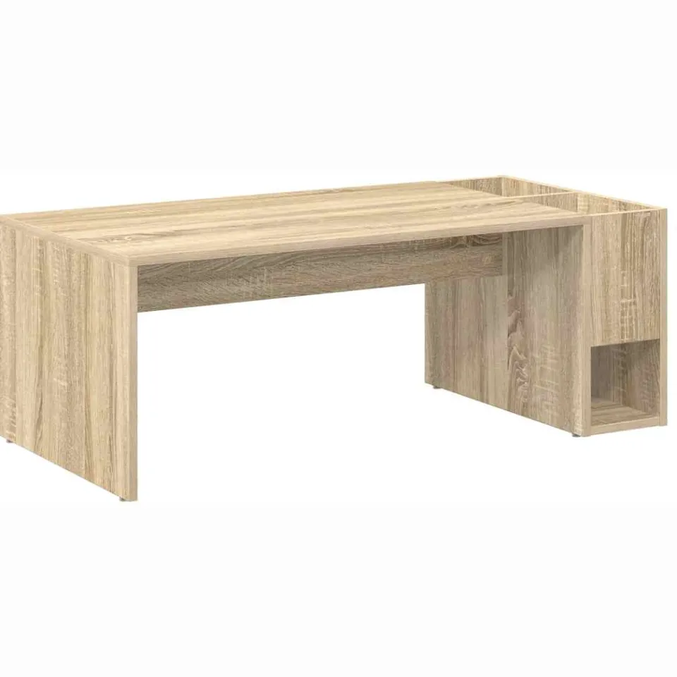 vidaXL Salontafel Sonoma Eiken 101,5 x 50 x 37 cm Bewerkt hout Bruin