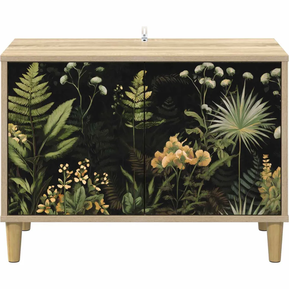 vidaXL Tv-meubel RHENEN 69 x 33 x 50 cm Sonoma Bewerkt hout bruin, foto 4