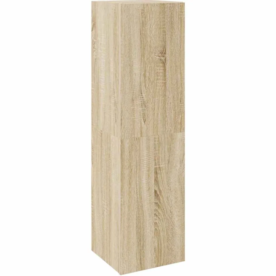 vidaXL 8-delige Tv-meubelset bewerkt hout sonoma eikenkleurig Bruin