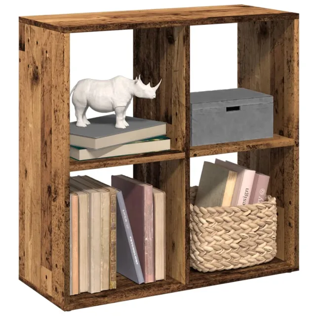 vidaXL Kamerscherm / boekenkast 69,5x29x69,5 cm hout oud houtkleur Bruin