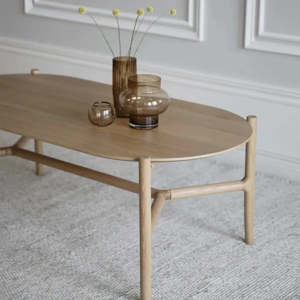 Rowico Home Holton houten salontafel naturel - 130 x 65 cm, foto 3