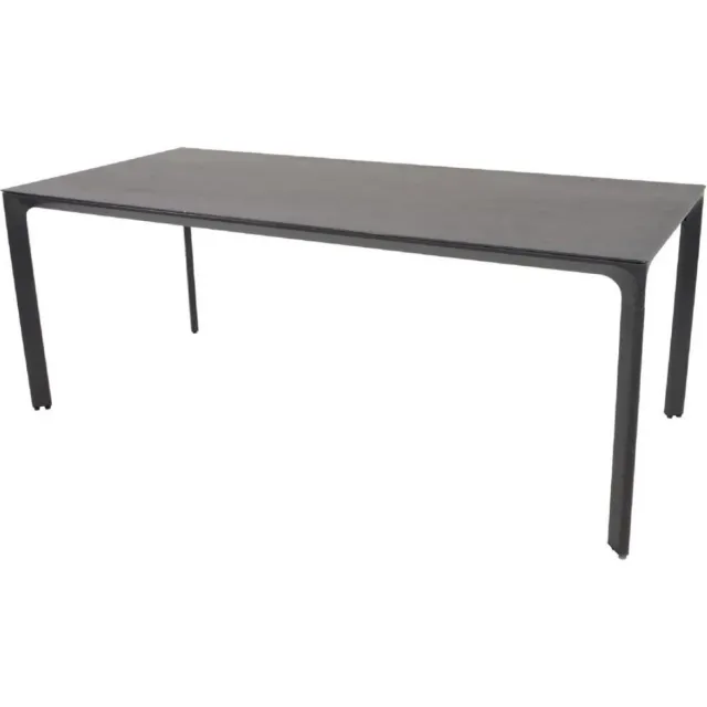 LES Carcassonne tafel 200x90x74cm Donkergrijs/Antraciet