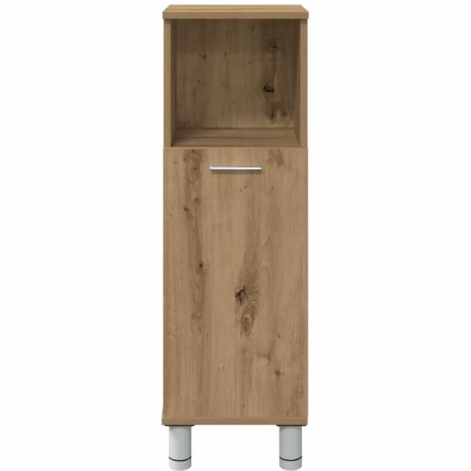 vidaXL Badkamerkast 30x30x95 cm bewerkt hout artisanaal eikenkleur, foto 3