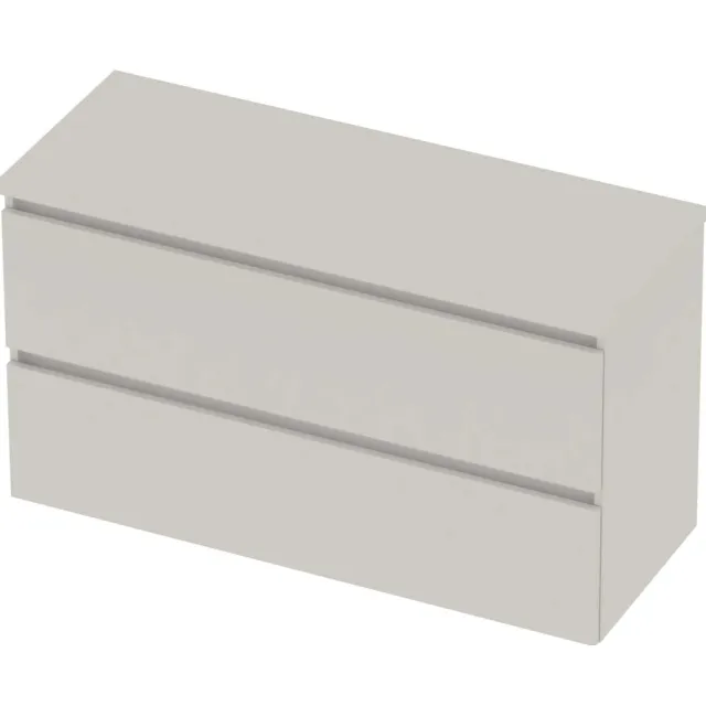 Basic-Line Deck 46 Badmeubelset Greeploos 120x46x66 cm D46HWC120 Ice White Wit