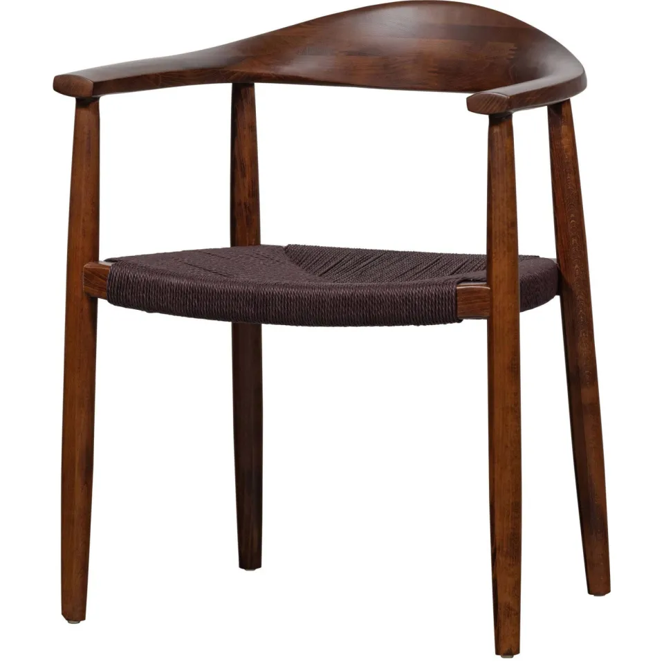 vtwonen Embrace eetkamerstoel donkerbruin dark brown