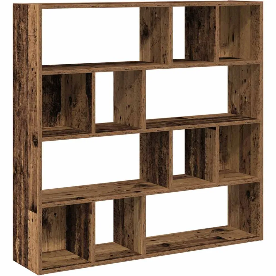 vidaXL Boekenkast/kamerscherm 105x24x102 cm oud houtkleurig bruin, foto 3