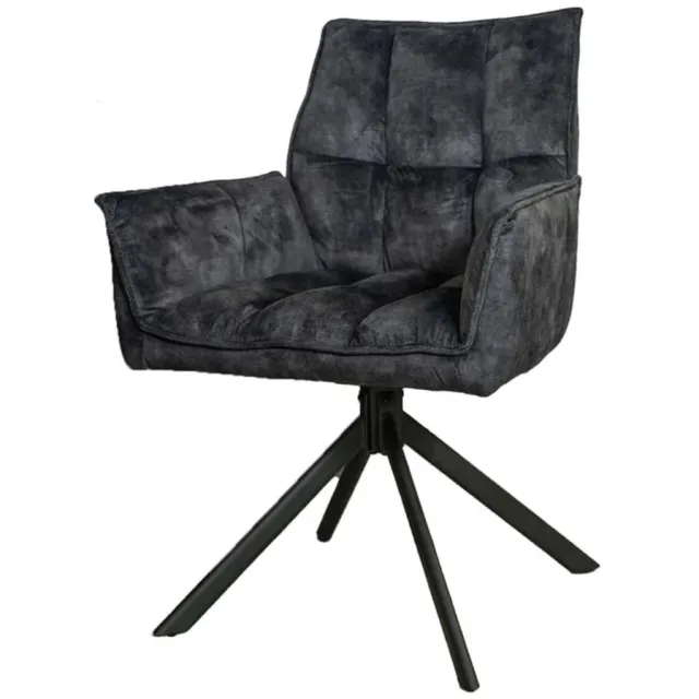 Starfurn Eetkamerstoel Dani | Velvet Antraciet