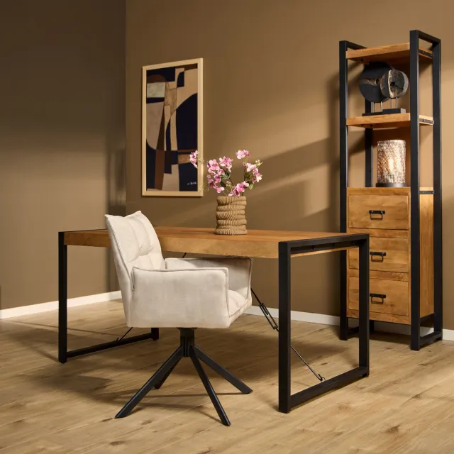 Starfurn Eettafel Boaz Naturel Mangohout 140cm