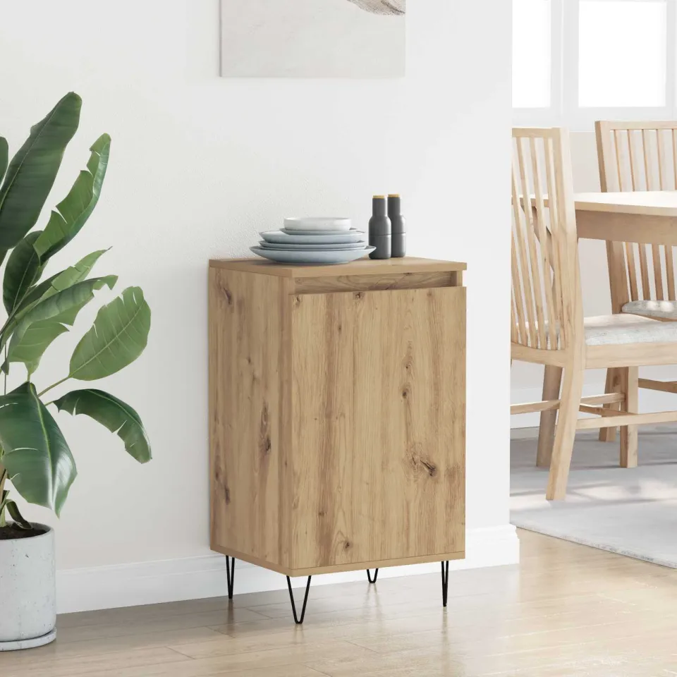 vidaXL Dressoir Artisan Eiken 40 x 35 x 70 cm Bewerkt hout, foto 3