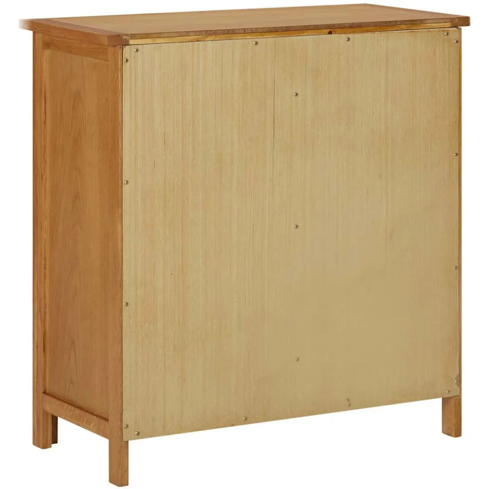 vidaXL Kast 70x35x75 cm massief eikenhout, foto 4
