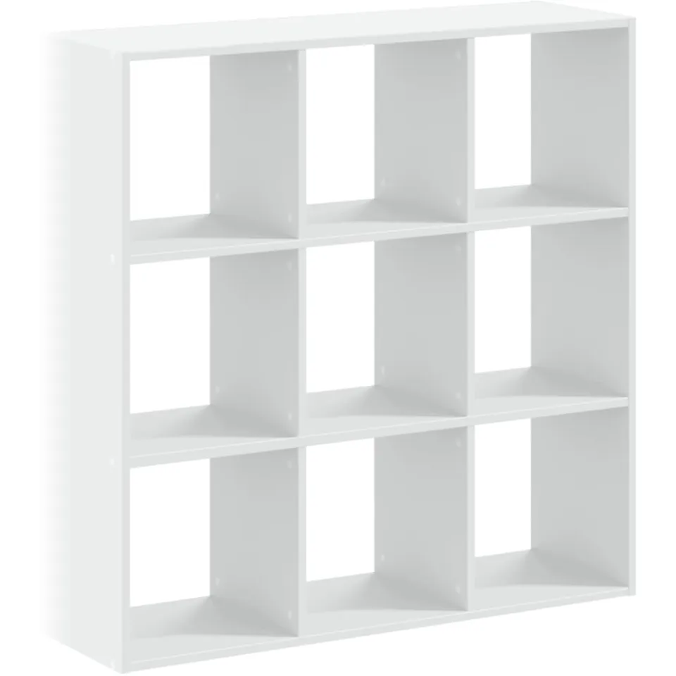 vidaXL Boekenkast 102x32x102 cm bewerkt hout wit, foto 3