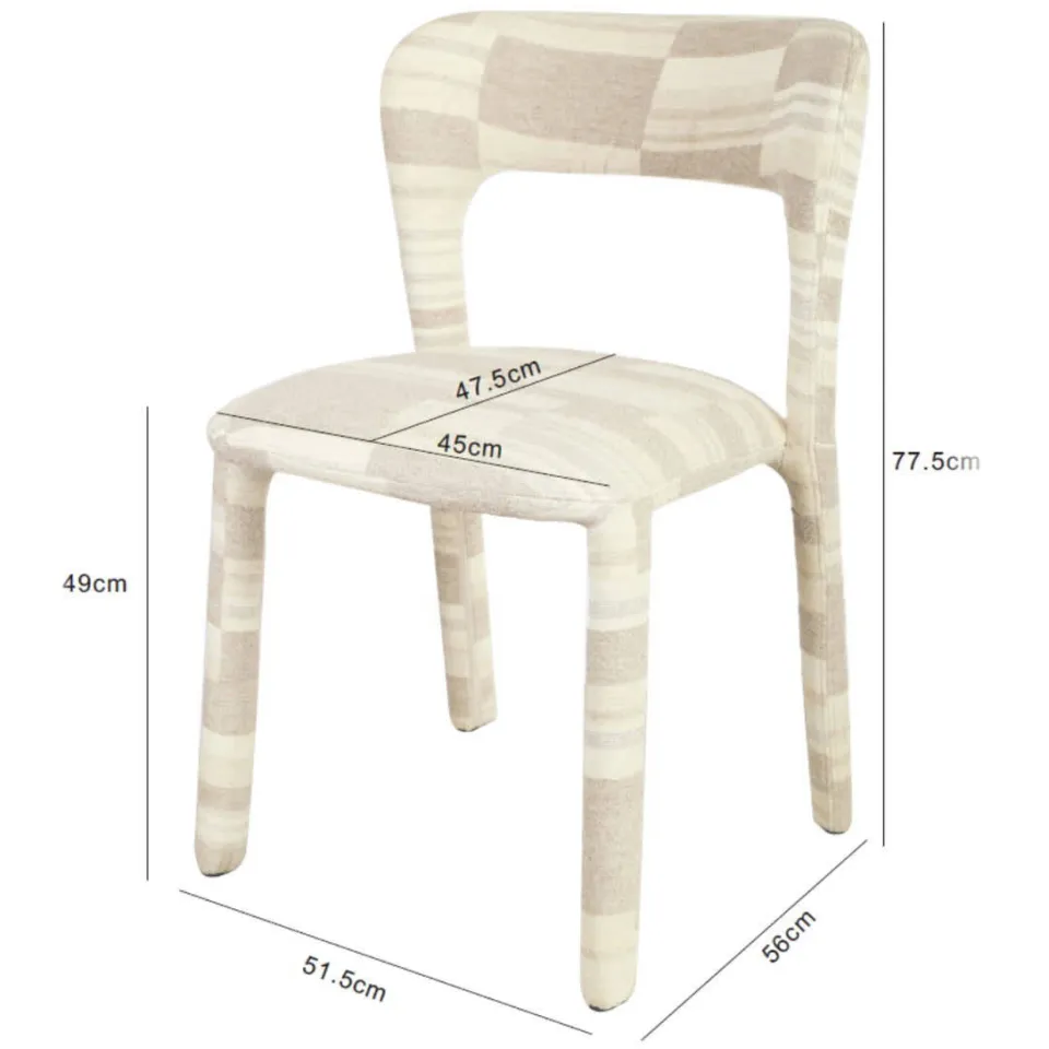Giga Meubel Mala eetkamerstoel beige, foto 2
