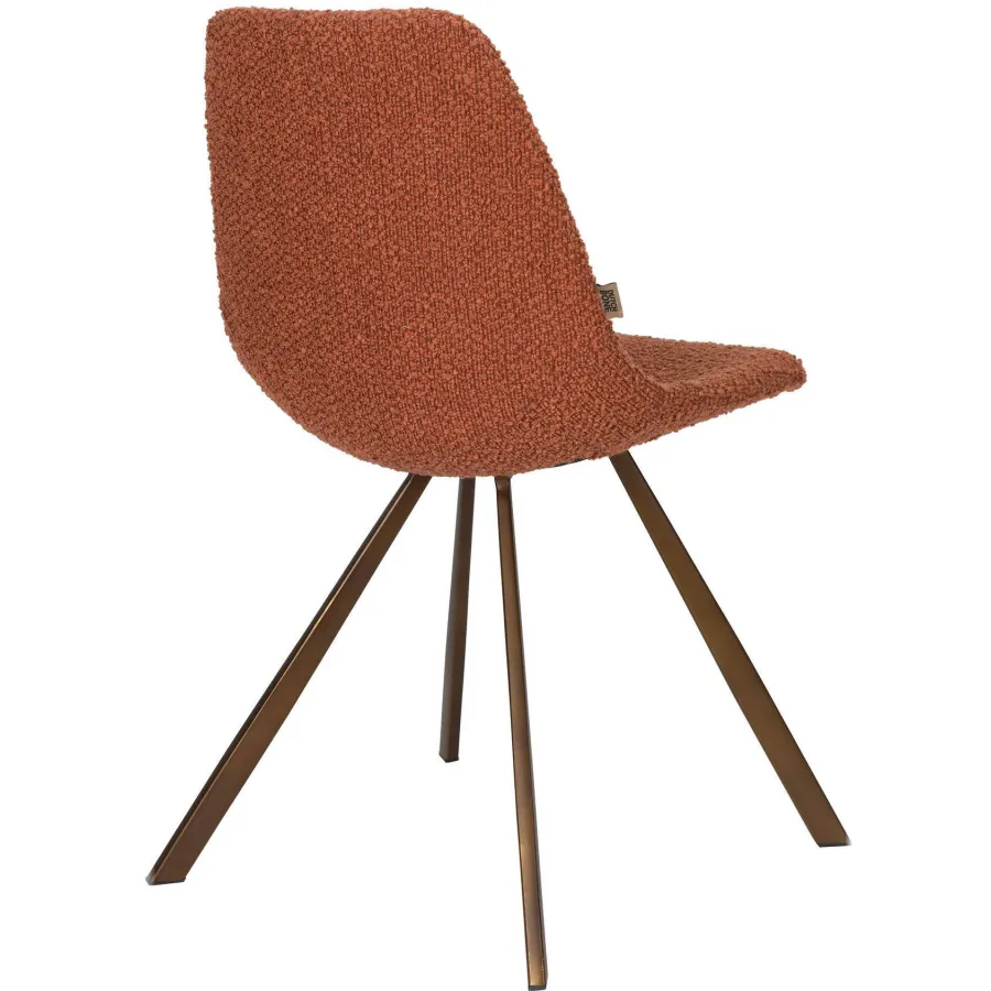 Dutchbone Franky eetkamerstoel terracotta, foto 2
