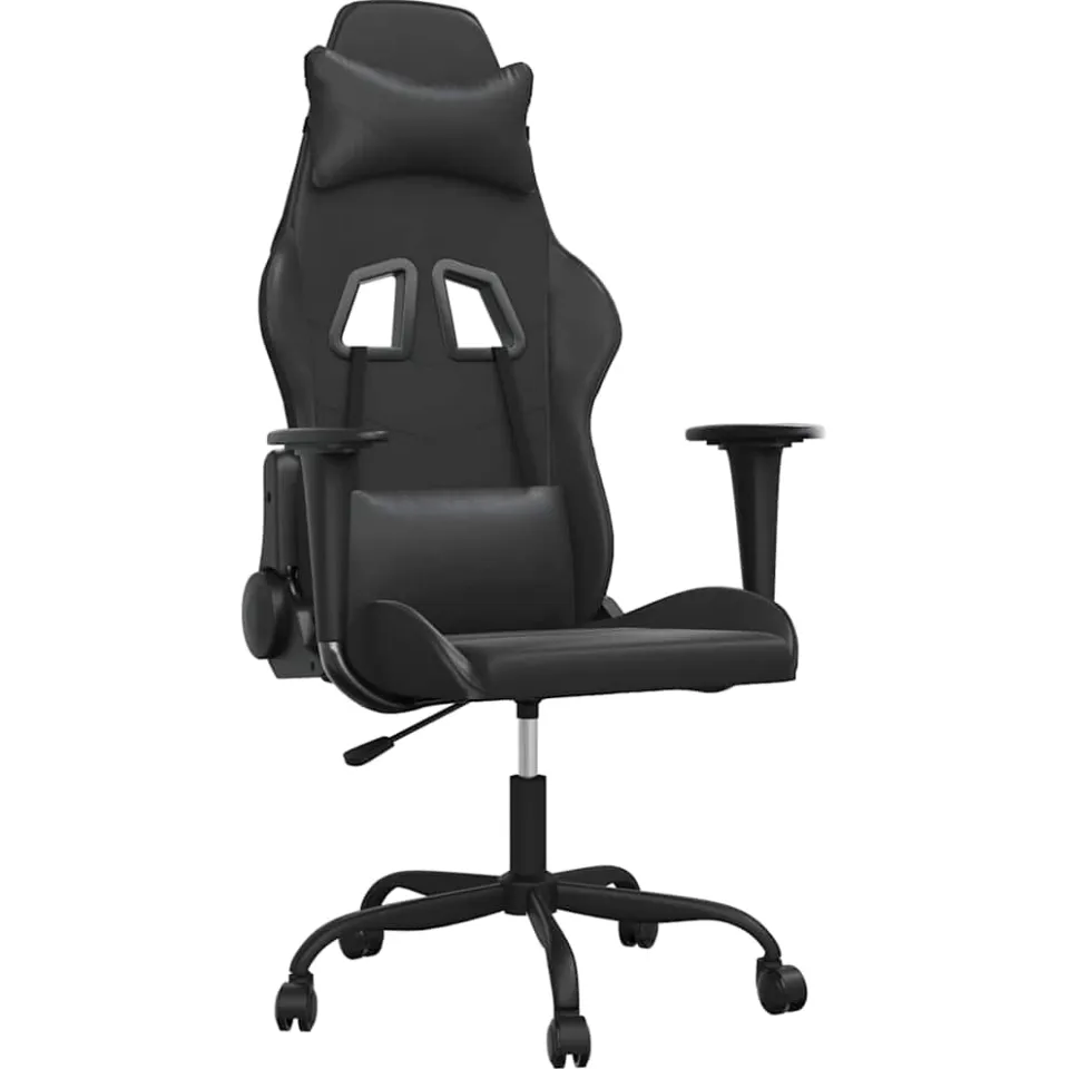 vidaXL Gamestoel kunstleer zwart, foto 3